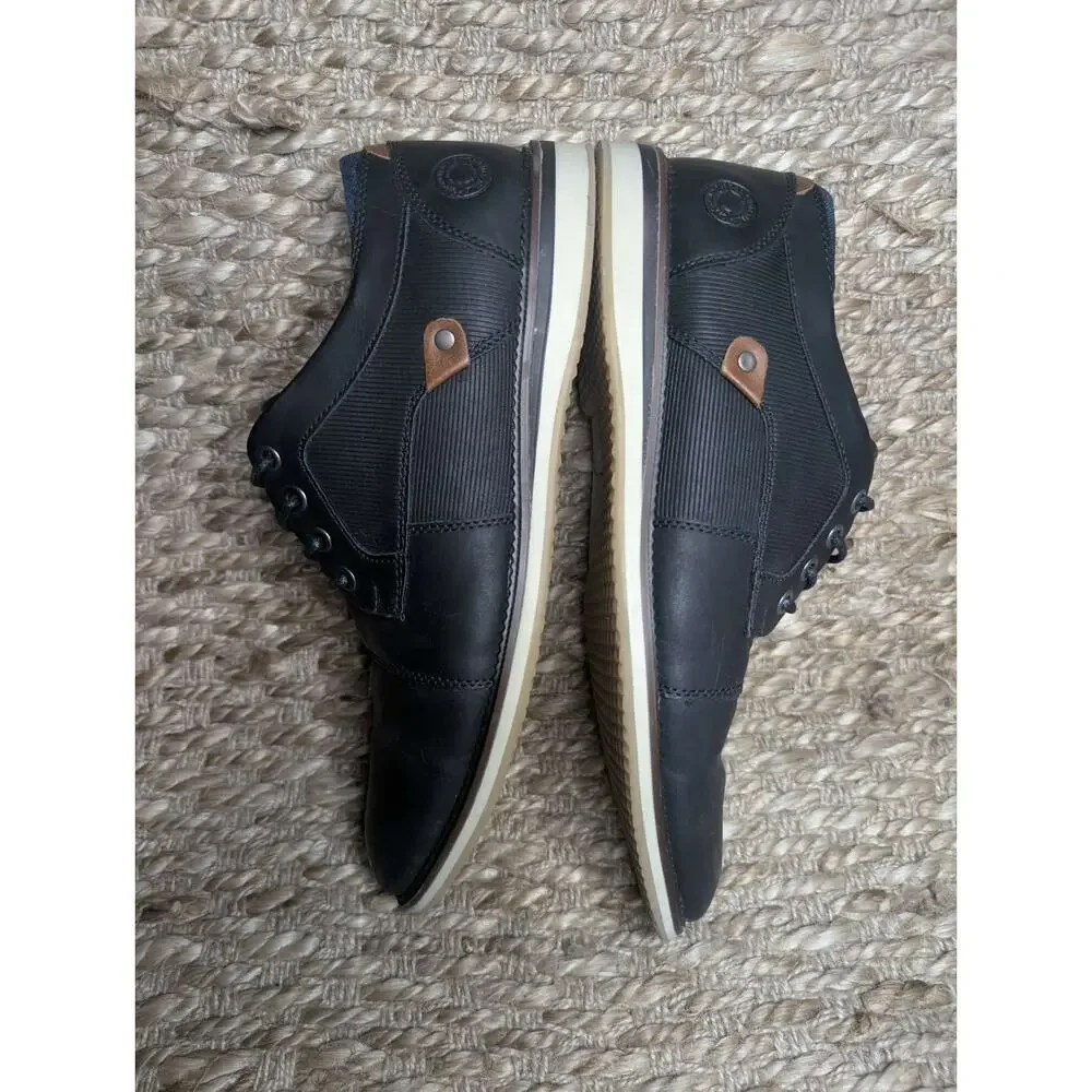 Men’s Bull Boxer B-52 Black Leather Oxford, Size 9.5, Dress Shoes